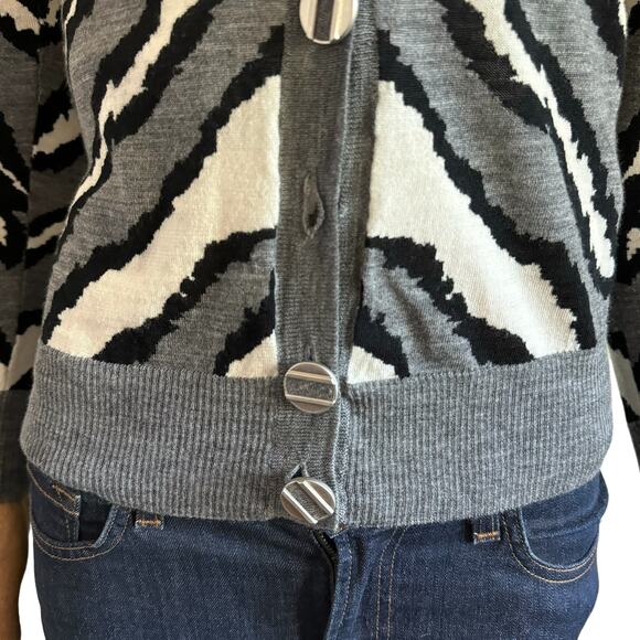 L.A.M.B. Button Up Hooded Sweater 100% Wool - Picture 7 of 16